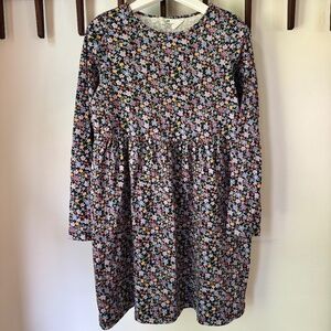H&M NWOT floral print 100% cotton jersey dress - size 8/10 years